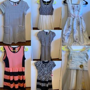 bundle of girls dresses (10-12)